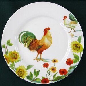 NEW Pfaltzgraff Rooster Meadow, Sunflowers (Daphne B) 7-5/8" Salad Plate